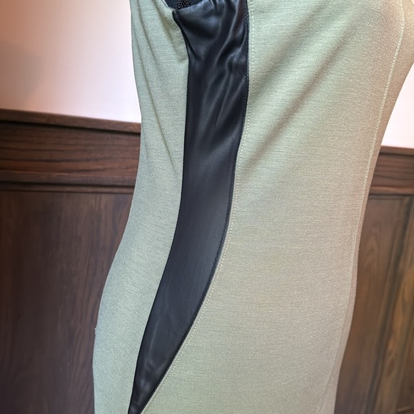 Kardashian collection body con with faux leather.  Size Large - Picture 2 of 5